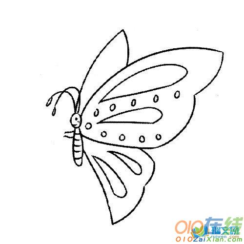 蝴蝶的简笔画图片