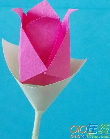 玫瑰花的最简单折法