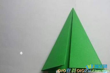 圣诞树折纸步骤图
