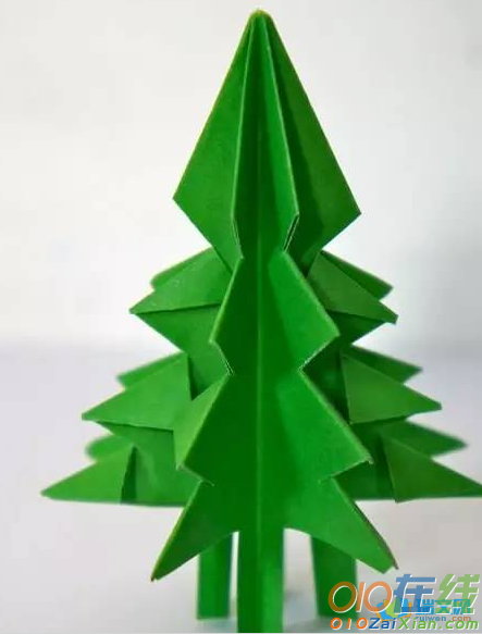 折纸圣诞树步骤