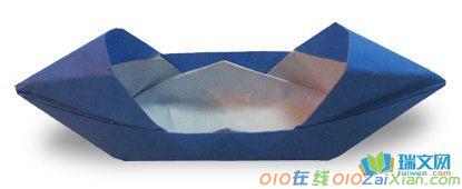 乌蓬船的折纸教程