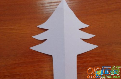 圣诞树剪纸图形
