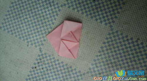 最简单的折纸玫瑰花