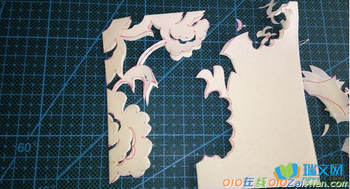 牡丹花的剪纸图片