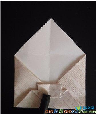 蝴蝶结信封的折纸方法