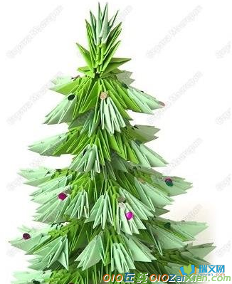 简单折纸圣诞树