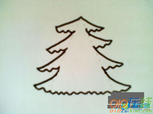圣诞树装饰图片简笔画