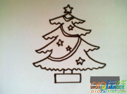圣诞树装饰图片简笔画