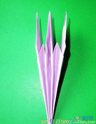 手工折纸简单的百合花