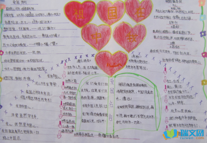 祖國在我心的手抄報圖片素材
