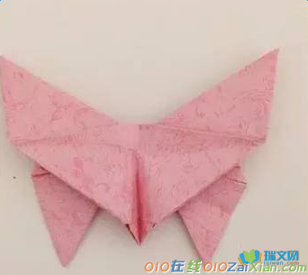 简单蝴蝶结折纸