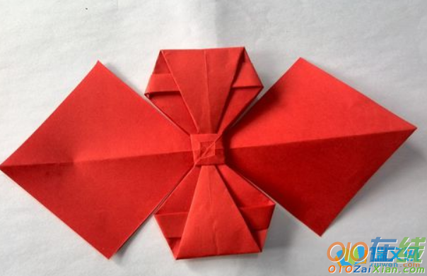 简单折纸蝴蝶结