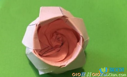 佐藤玫瑰花的折法图解