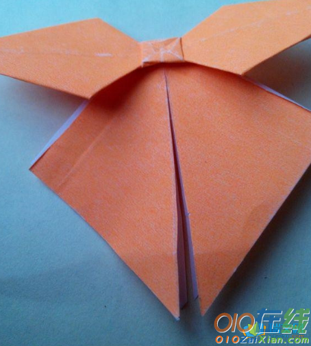 简单的折纸蝴蝶结图解