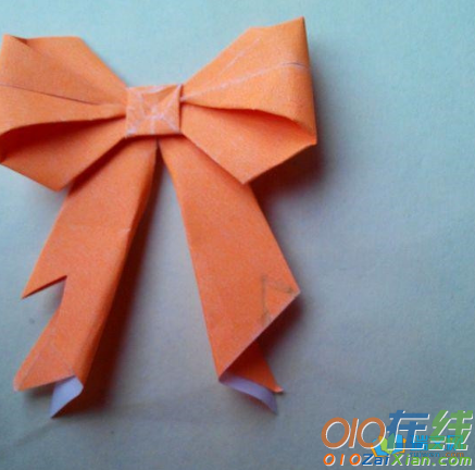 简单的折纸蝴蝶结图解