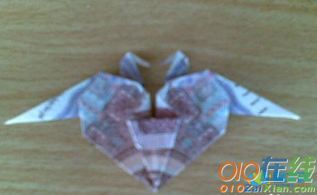 心型两只千纸鹤的折法