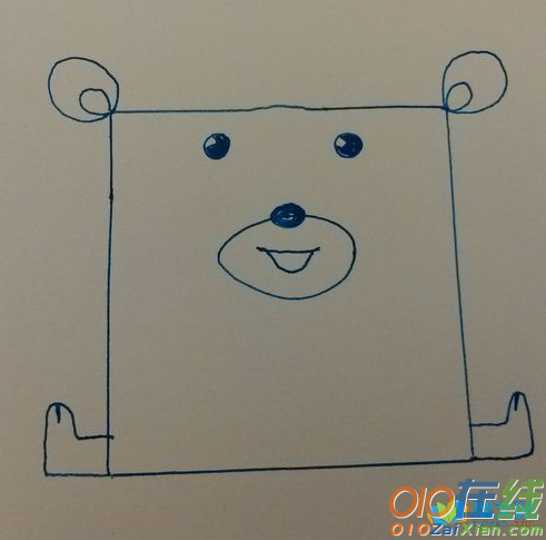 小熊卡通图片简笔画