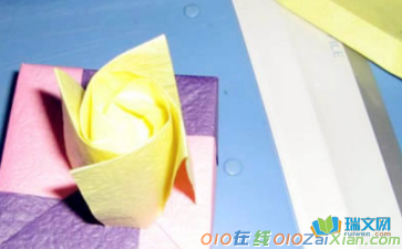 最简单的折纸玫瑰花的图解教程