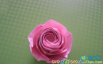 简单易学的玫瑰花折纸步骤图解