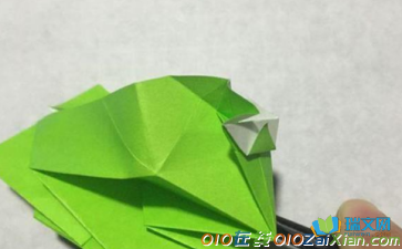 立体青蛙的折纸图解