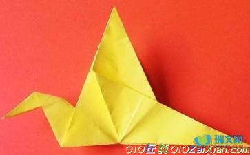 立体小鸟折纸图解