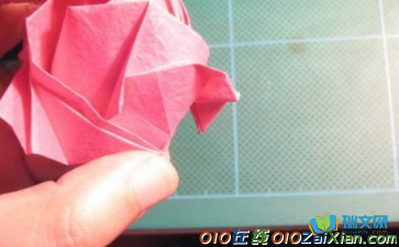 简单玫瑰花折纸图解