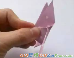 手工折纸蝴蝶结图解