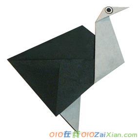 鸵鸟的手工折纸教程