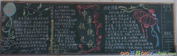 中国传统文化黑板报
