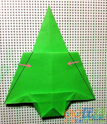 圣诞树折纸图解