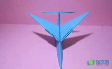 立体小飞机折纸图解
