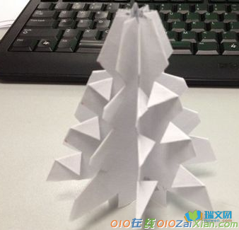 简单的圣诞树折纸图解