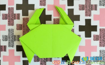 青蛙简单折纸图解