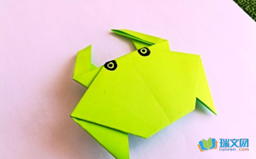 青蛙簡單折紙圖解