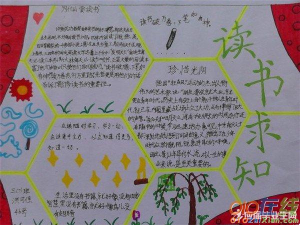 小学生以读书为主题的手抄报