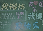 備戰春季運動會黑板報