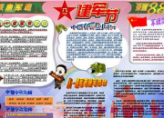 建軍節手抄報資料