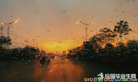 写雨中的优美段落