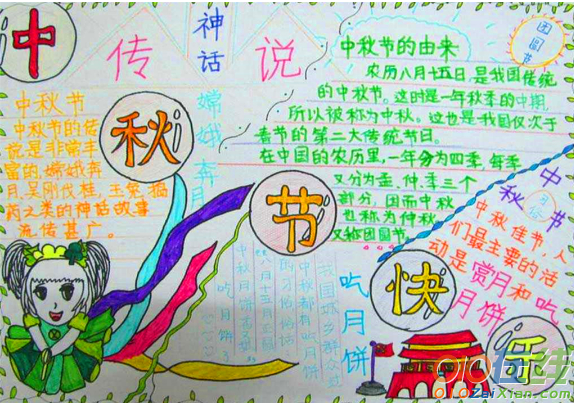 中秋节的手抄报设计