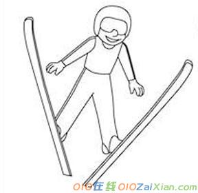 幼儿园人物美术教案《跳台滑雪运动员》教案