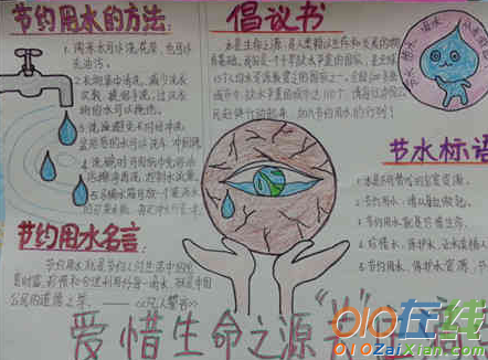 学生节约用水的手抄报文字