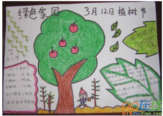 种植希望小学手抄报